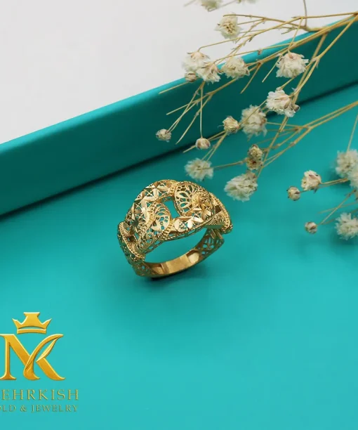 انگشتر طلا 18 عیار کد 7634