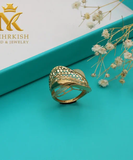 انگشتر طلا 18 عیار کد 7703