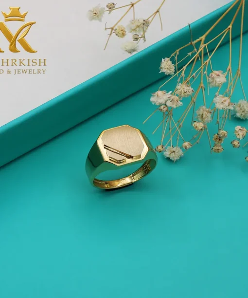 انگشتر مردانه طلا کد 7715