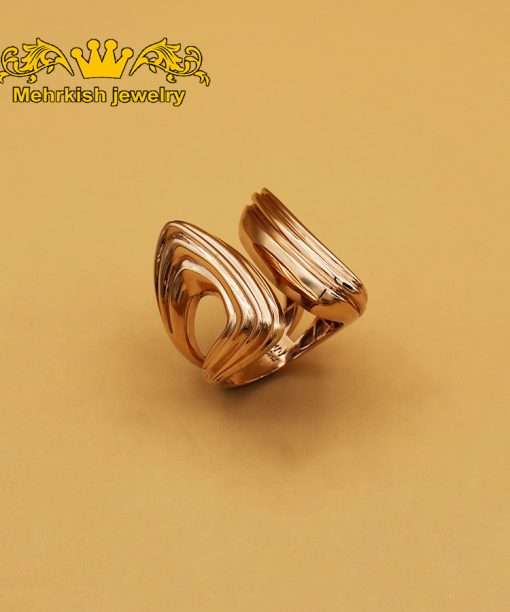 انگشتر دورین رنگ شامپاینی کد B-791