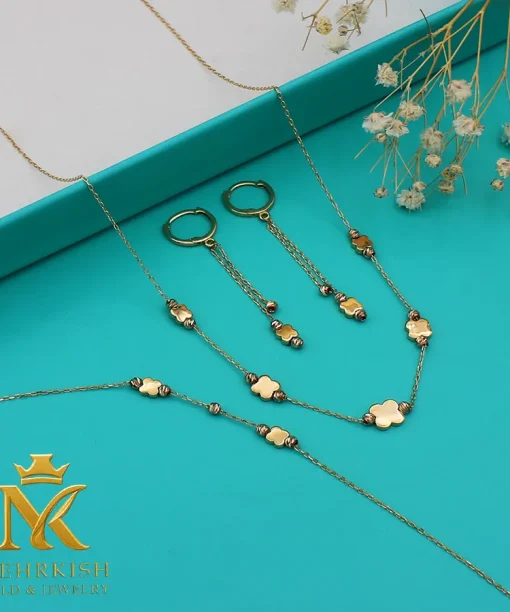 نیم ست طلا کد 7685