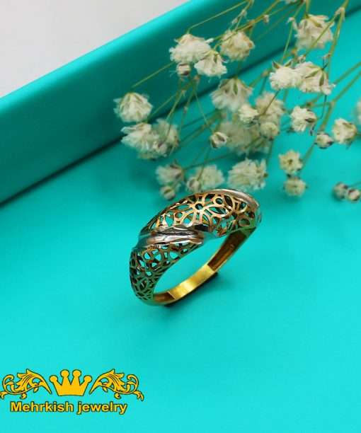 انگشتر تراش نسائي طلا 18 کد B-916