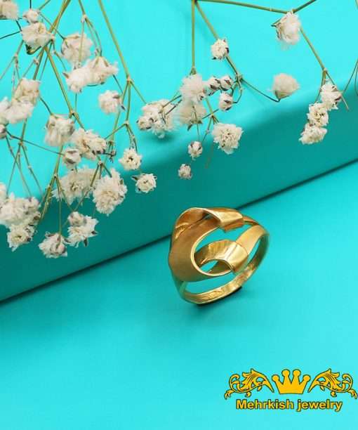 انگشتر گیتا ۱۸ عیار کد B-921
