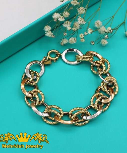 دستبند زنجیری نانسی (دو رنگ) کد ۷۳۳۰