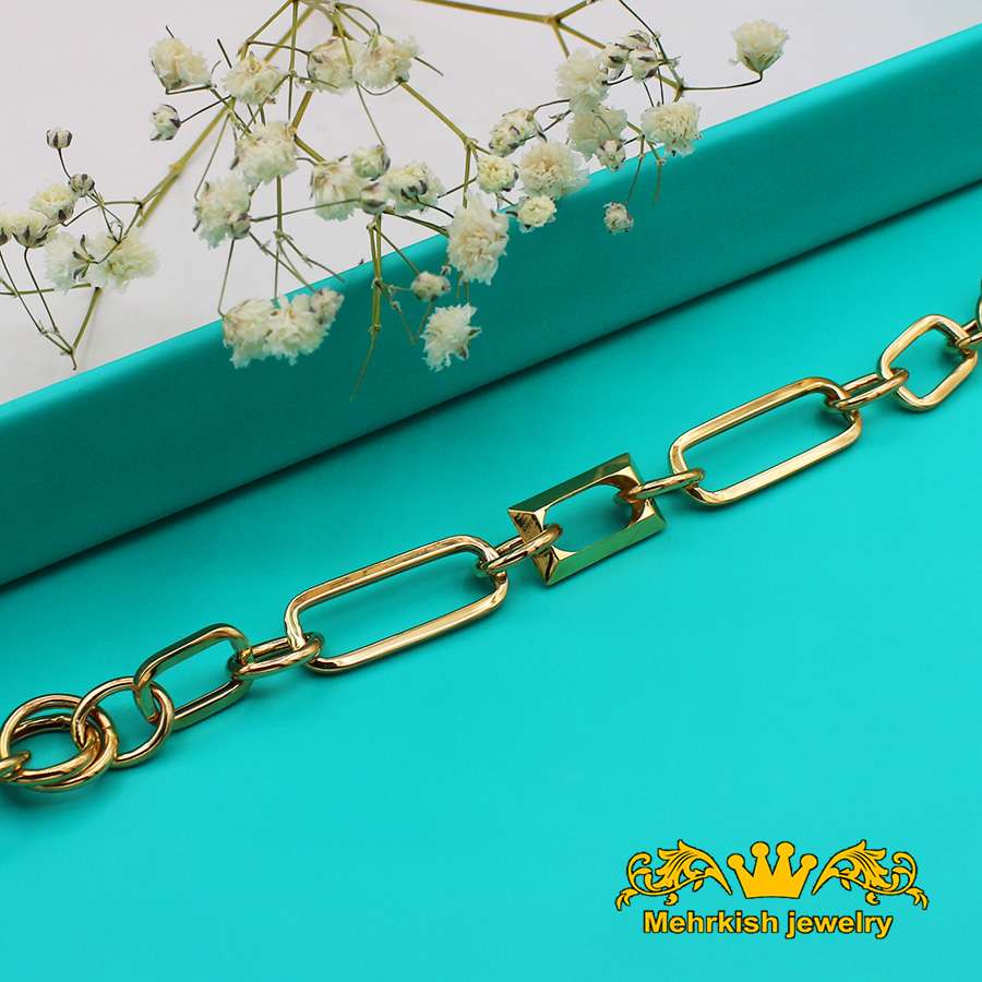دستبند زنجیری زنانه کد 7331 1 دستبند زنجیری زنانه کد 7331