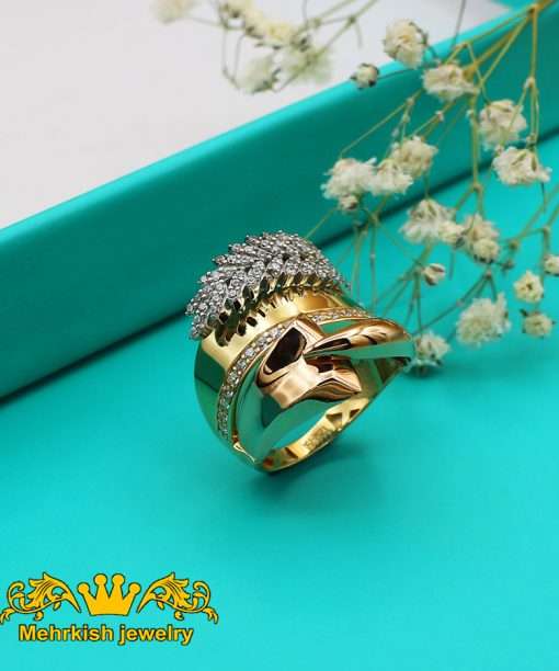 انگشتر تمدن زنانه نگین اتمی کد 7333