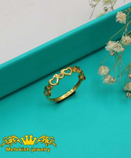 انگشتر مینیمال قلب کد 7432