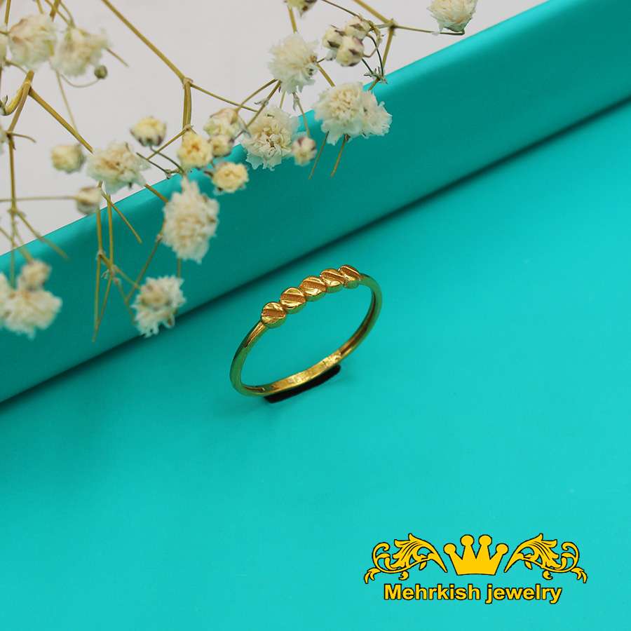 انگشتر مینیمال ۱۸ عیار کد 7451 انگشتر مینیمال ۱۸ عیار کد 7451
