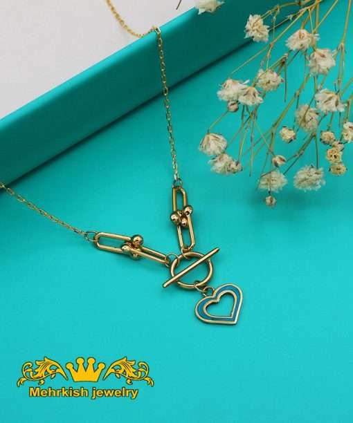 گردنبند طرح تیفانی پلاک دار کد B-1006