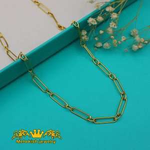 زنجیر دیپلمات طلا ۱۸ عیار کد KB-103