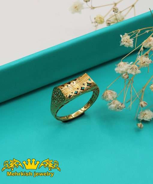 انگشتر تراش عیار ۱۸ کد B-1075