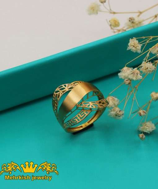 انگشتر دلوین طلای ۱۸ عیار زنانه کد B-1079