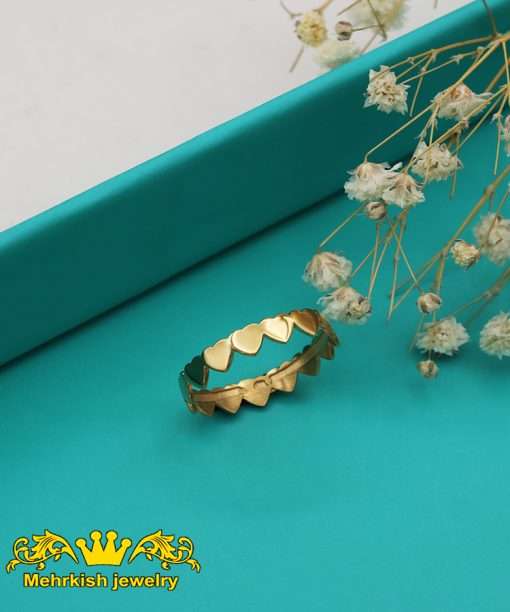 انگشتر مینیمال قلب کد 7543