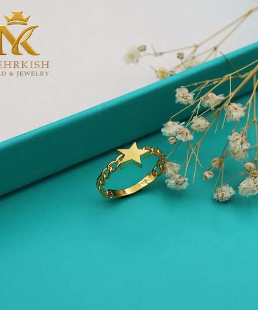 انگشتر مینیمال ستاره کد 7551