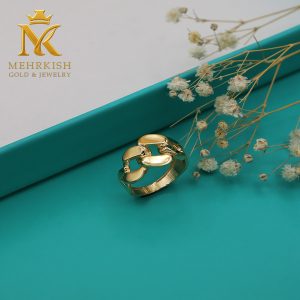 انگشتر کارتیه مدل کلاسیک طلای ۱۸ عیار زنانه کد KB-113
