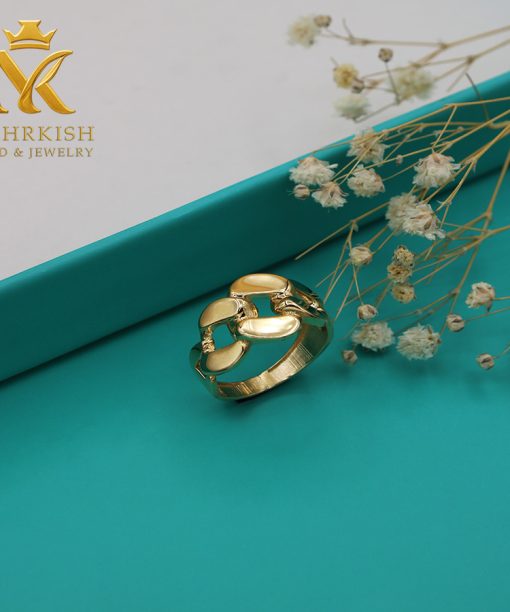 انگشتر کارتیه مدل کلاسیک طلای ۱۸ عیار زنانه کد KB-113