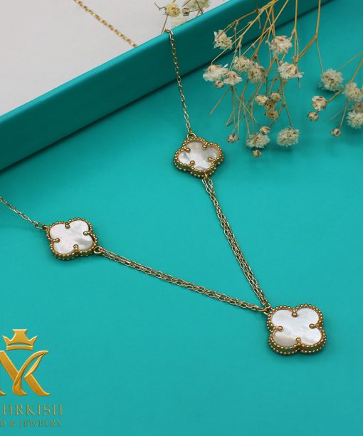 گردنبند ونكليف 3 گل کد B-1088