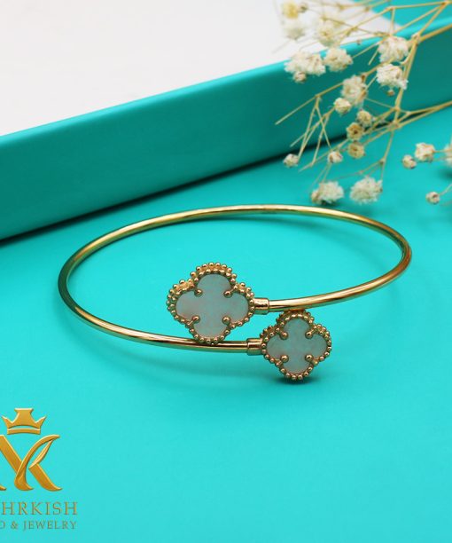 دستبند النگویی ونکلیف صورتی کد B-1092