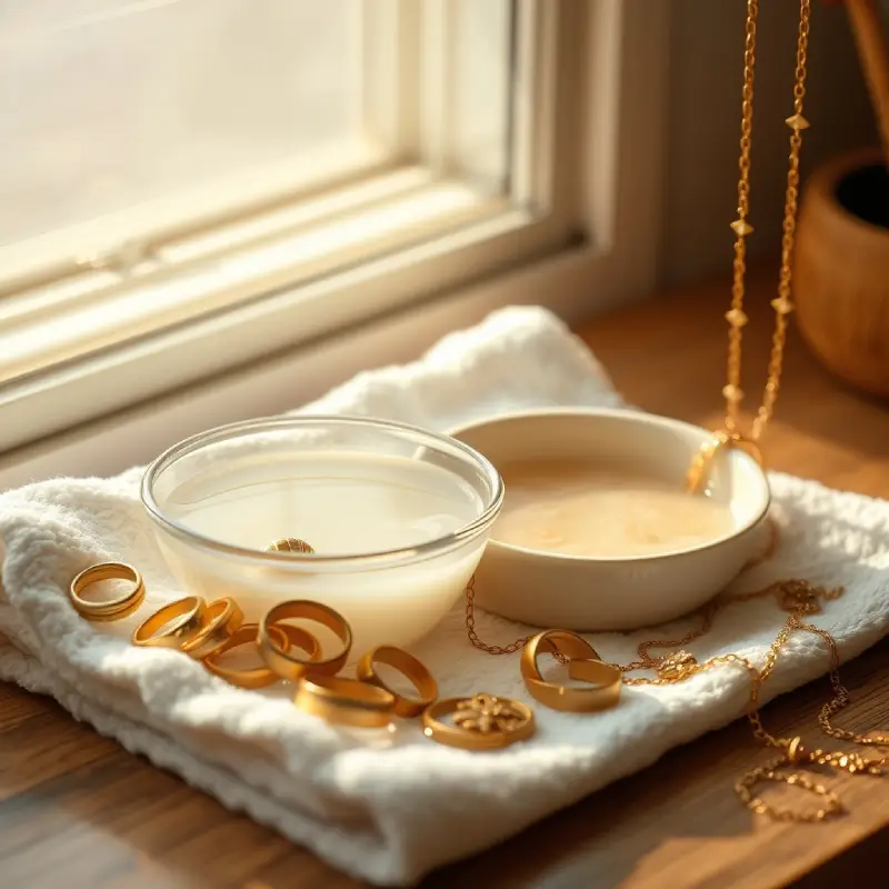 تمیز کردن طلا در خانه