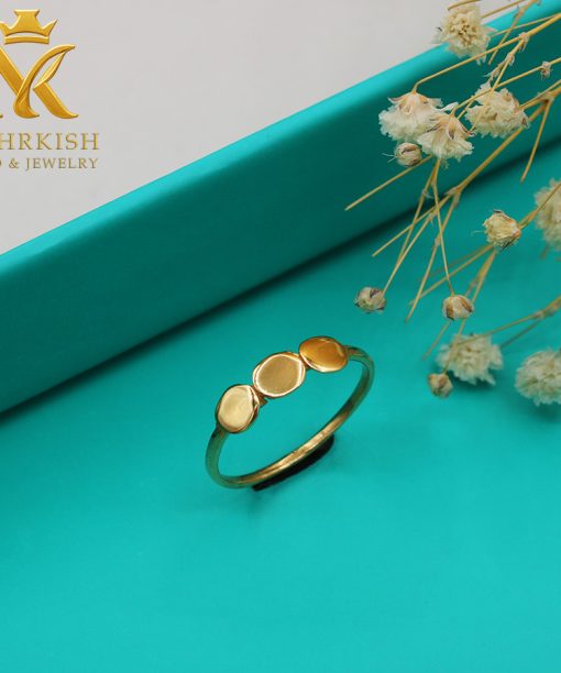 انگشتر مینیمال ظریف زنانه طلا ۱۸ عیار کد B-1105