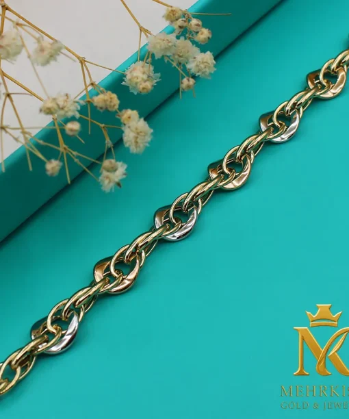 دستبند طلا زنجیری 18 عیار کد بی 1158