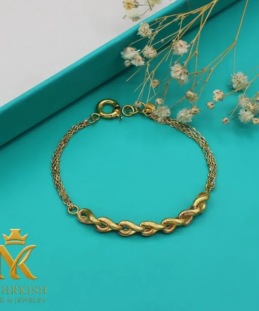 دستبند طلا زنجیری کد بی 1153