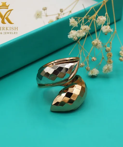 انگشتر طلای دورین 18 عیار کد بی 1138