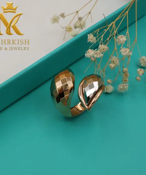 انگشتر طلای دورین 18 عیار کد بی 1138