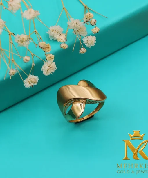 انگشتر طلا 18 عیار کد بی 1164