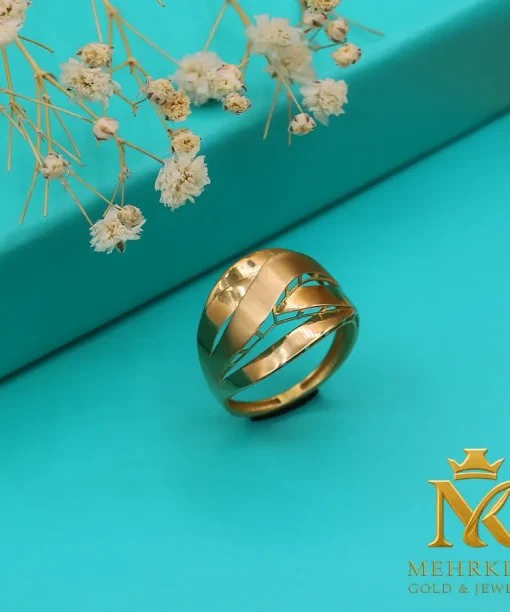 انگشتر طلای زنانه 18 عیار کد بی 1165