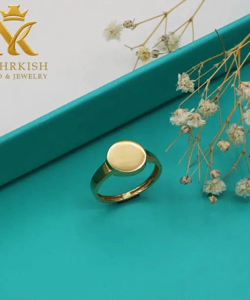 انگشتر طلا مینیمال هندسی کد بی 1150