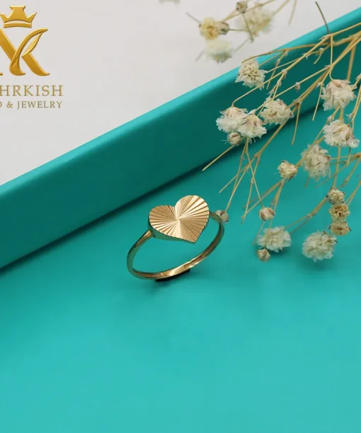 انگشتر طلا مینیمال قلب کد بی 1147