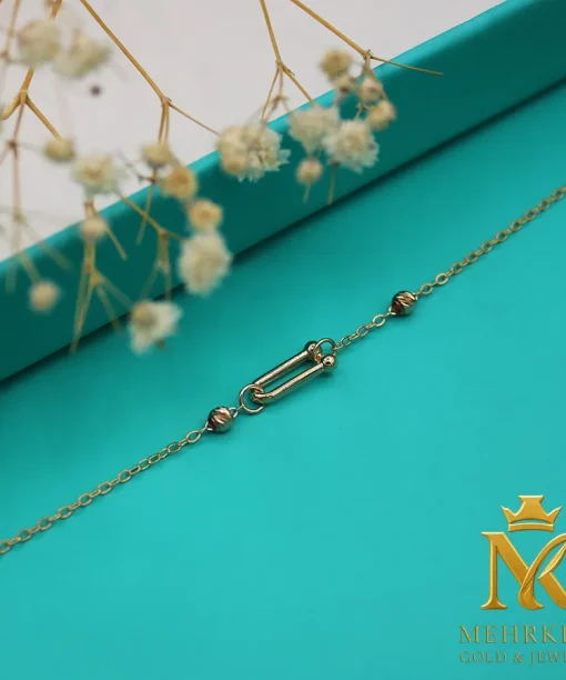 دستبند زنجیری طلای تیفانی کد بی 1151