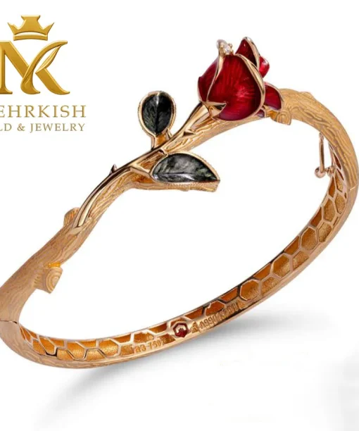 نیم ست طلا رز کد 6000