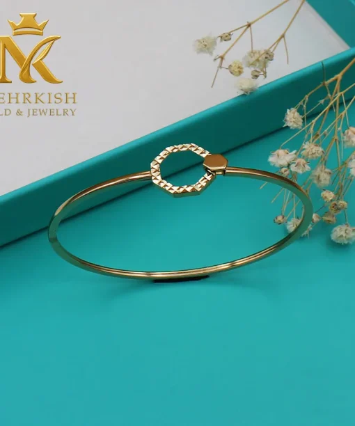 دستبند النگویی طلا کد 7671