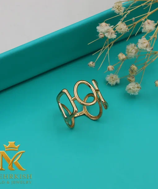 انگشتر مینیمال طلا کد 7669