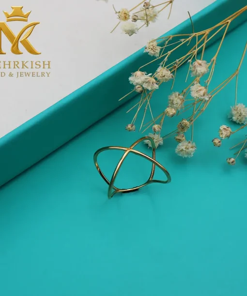 انگشتر مینیمال طلا کد 7653