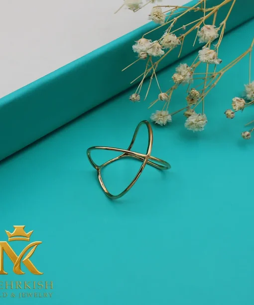 انگشتر مینیمال طلا کد 7653