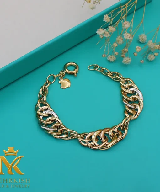 دستبند زنانه طلا کد 7658
