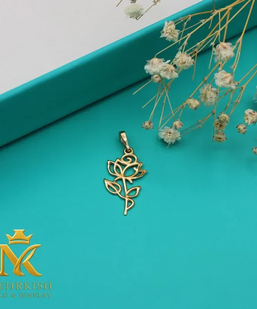 پلاک مینیمال طلا کد 7720