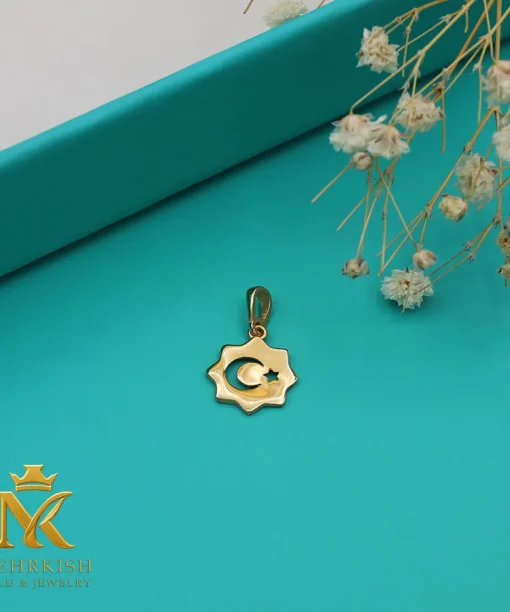 پلاک مینیمال طلا کد 7738