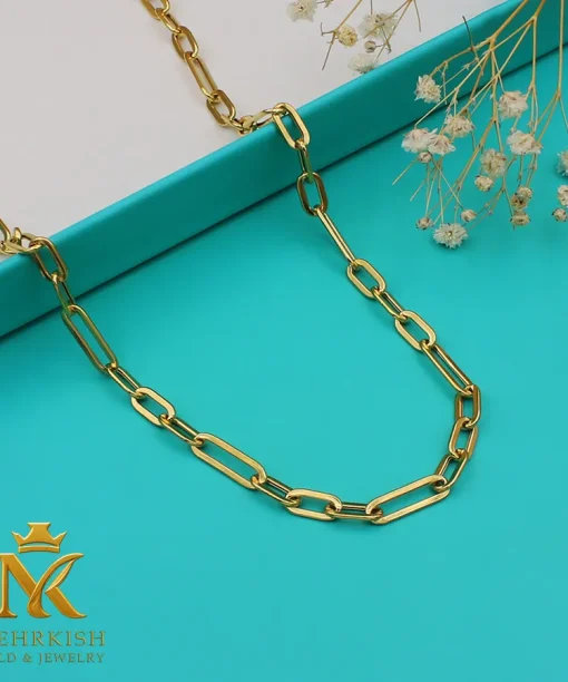 گردنبند طلا 18 عیار کد 7749