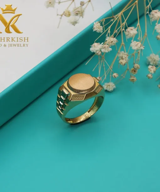 انگشتر مردانه طلا کد 7695