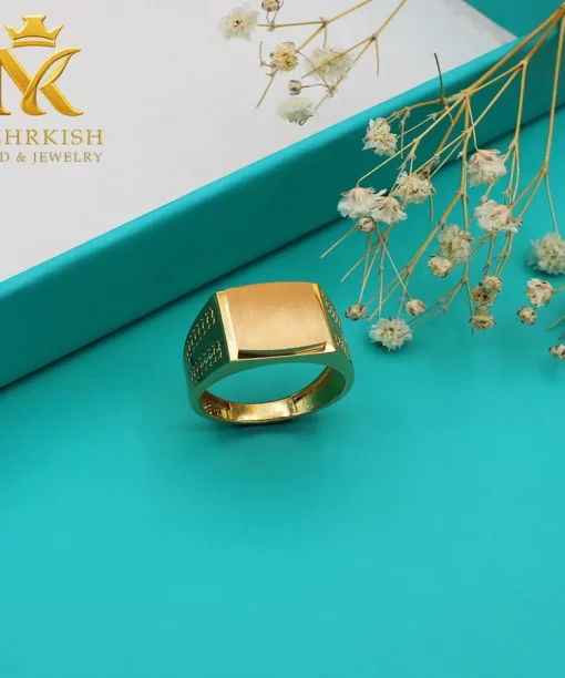 انگشتر مردانه طلا کد 7733