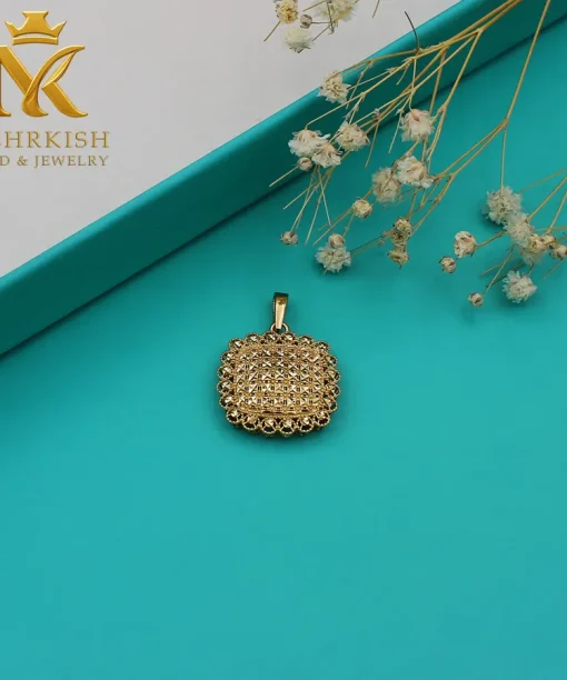 پلاک زنانه طلا کد 7696