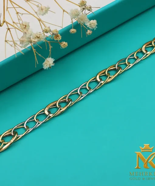 دستبند زنجیری طلا کد بی 1226