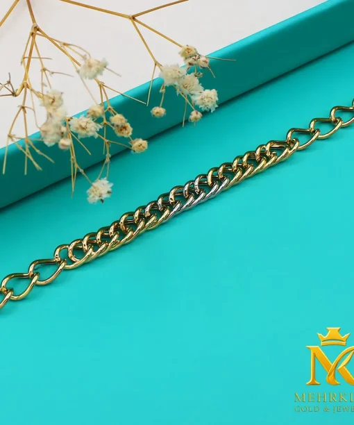 دستبند زنجیری طلا کد بی 1229
