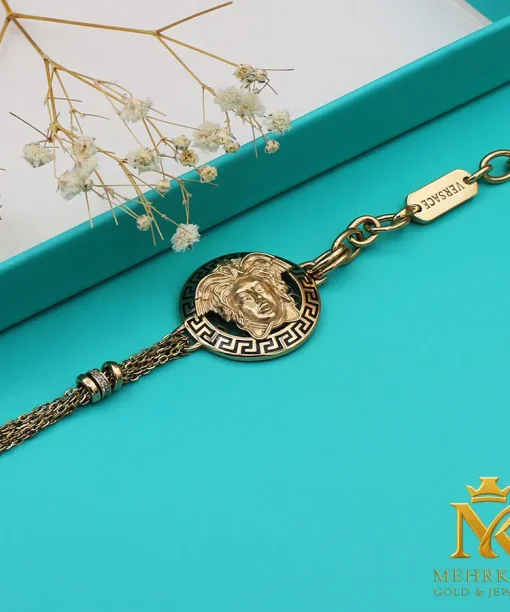 دستبند زنجیری طلا کد کا 156