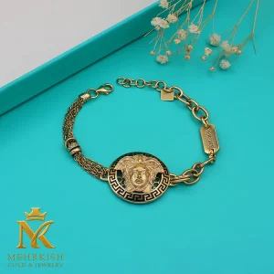 دستبند زنجیری طلا کد کا 156