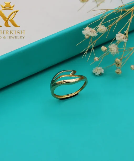 انگشتر طلا 18 عیار کد بی 1207